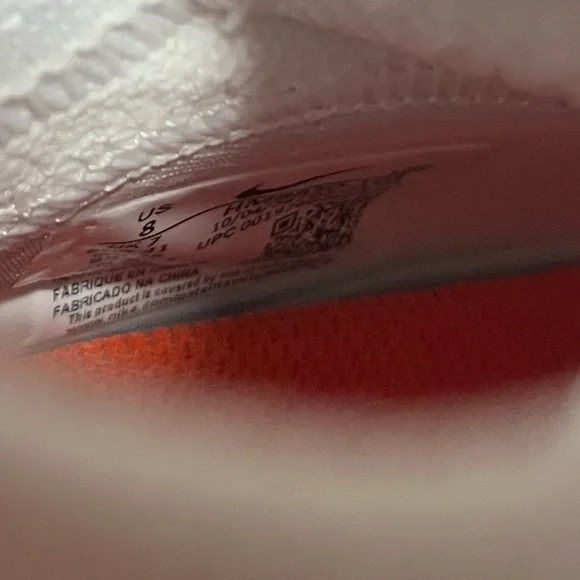 New Nike Air Zoom Vapor Pro 1 Orange White Football Cleats HM8850-103 Mens 8 - Picture 6 of 7